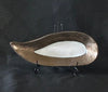 Golden Leaf Bowl - Handcarved