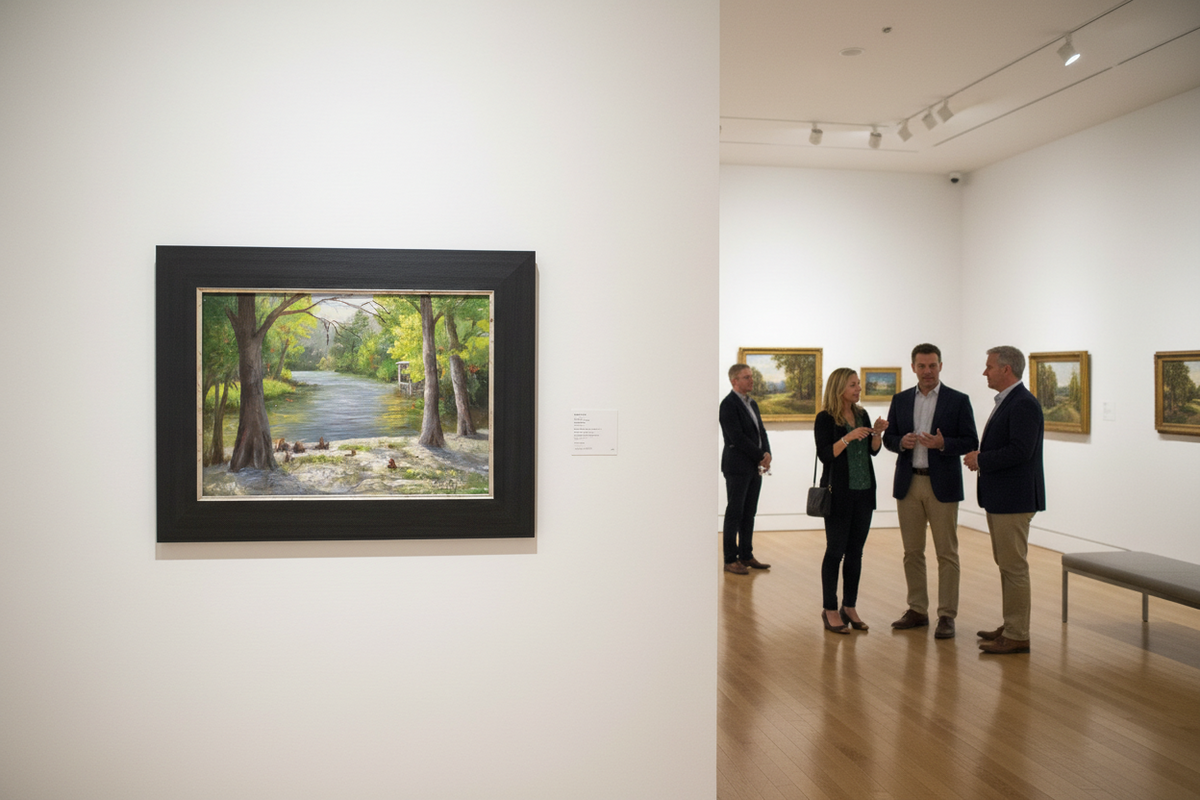 Banks of the Bogue Falaya — Original Plein Air Painting by Glinda Schafer