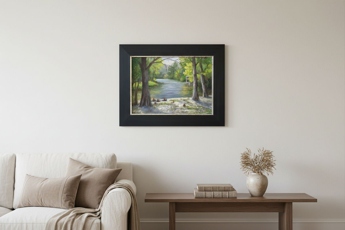 Banks of the Bogue Falaya — Original Plein Air Painting by Glinda Schafer