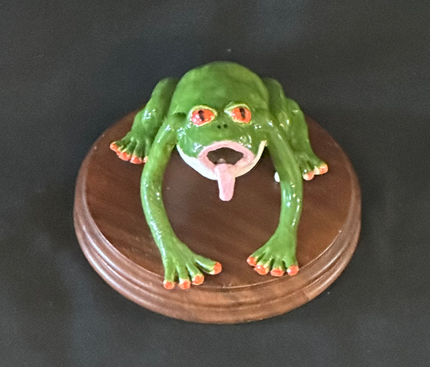 Mr. Froggy — Handcrafted Ceramic Frog Sculpture