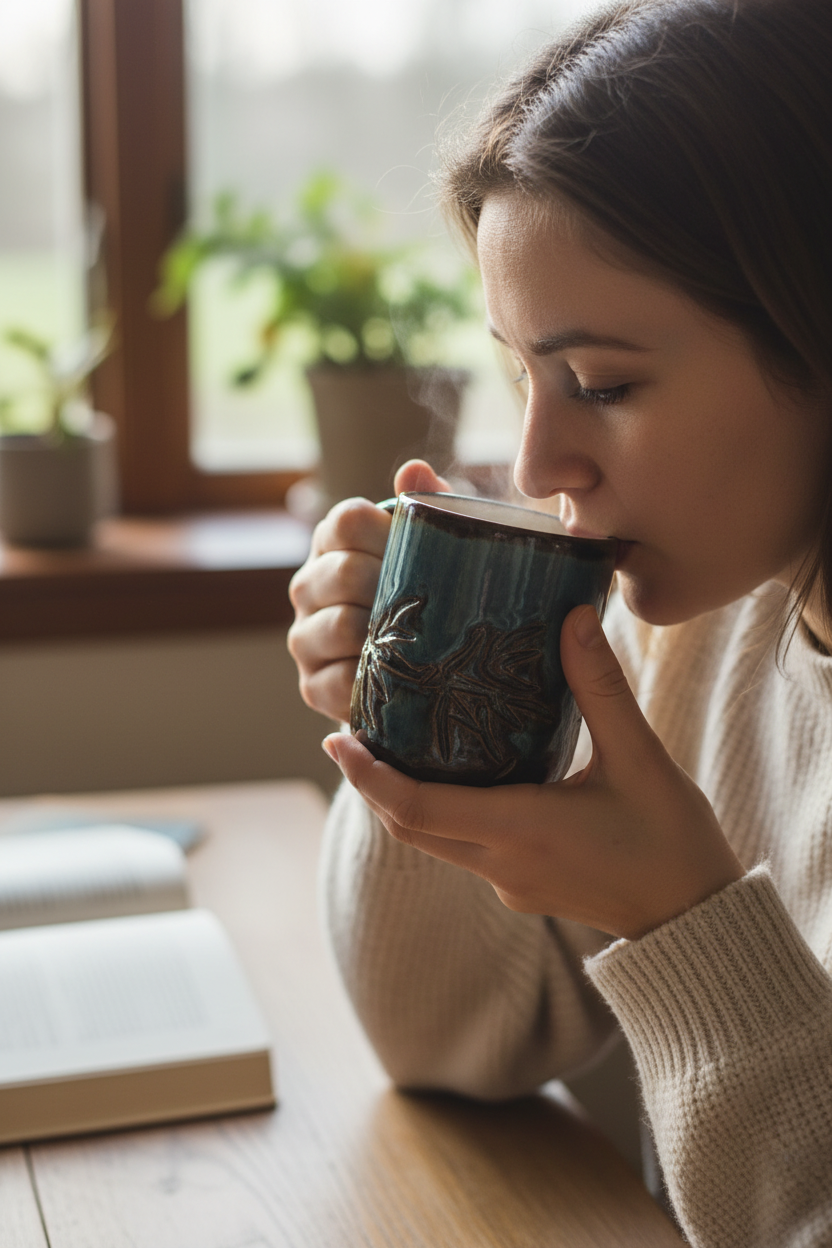 Smokey Quartz Bamboo Mug