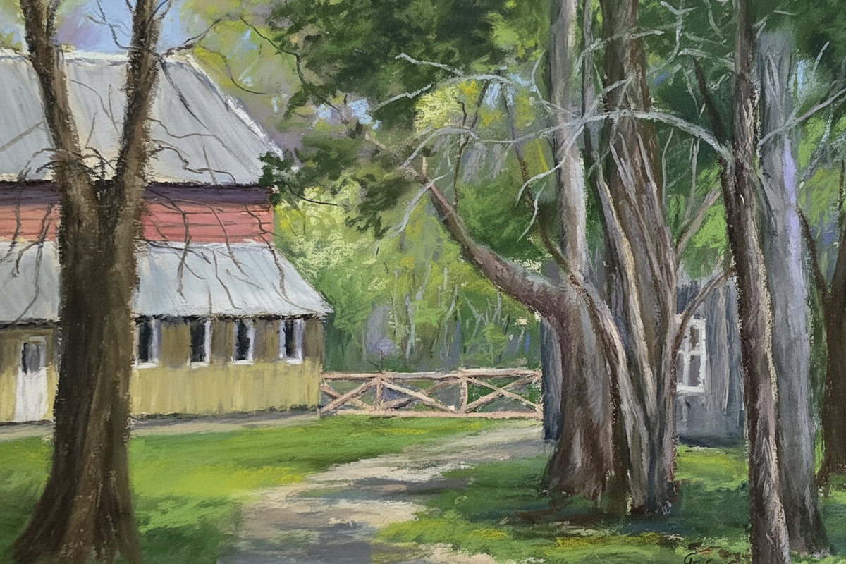 The Barn — Original Plein Air Painting by Glinda Schafer