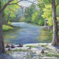 Banks of the Bogue Falaya — Original Plein Air Painting by Glinda Schafer