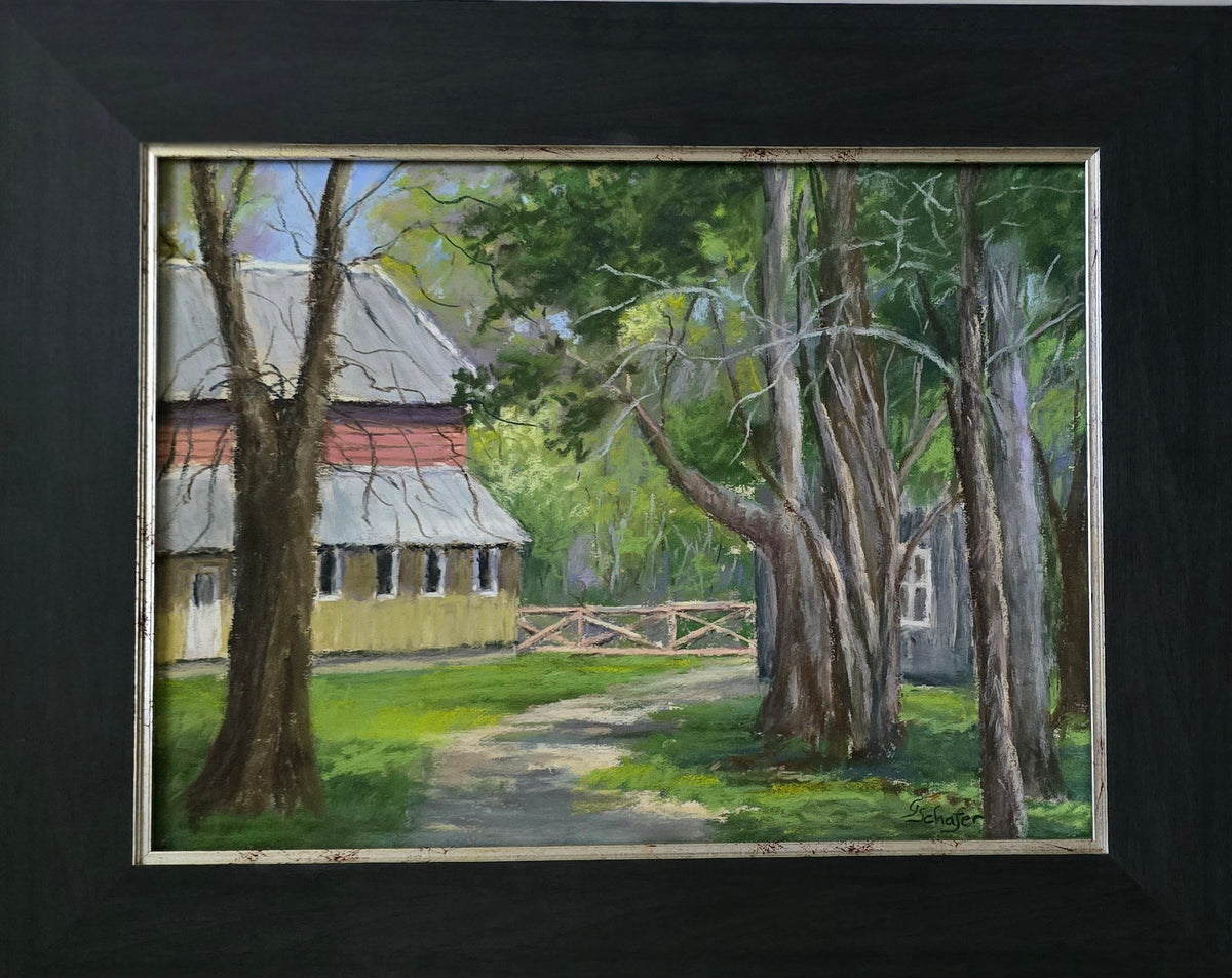 The Barn — Original Plein Air Painting by Glinda Schafer