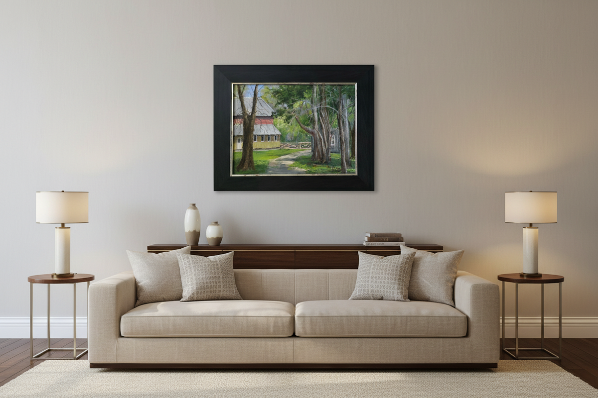 The Barn — Original Plein Air Painting by Glinda Schafer