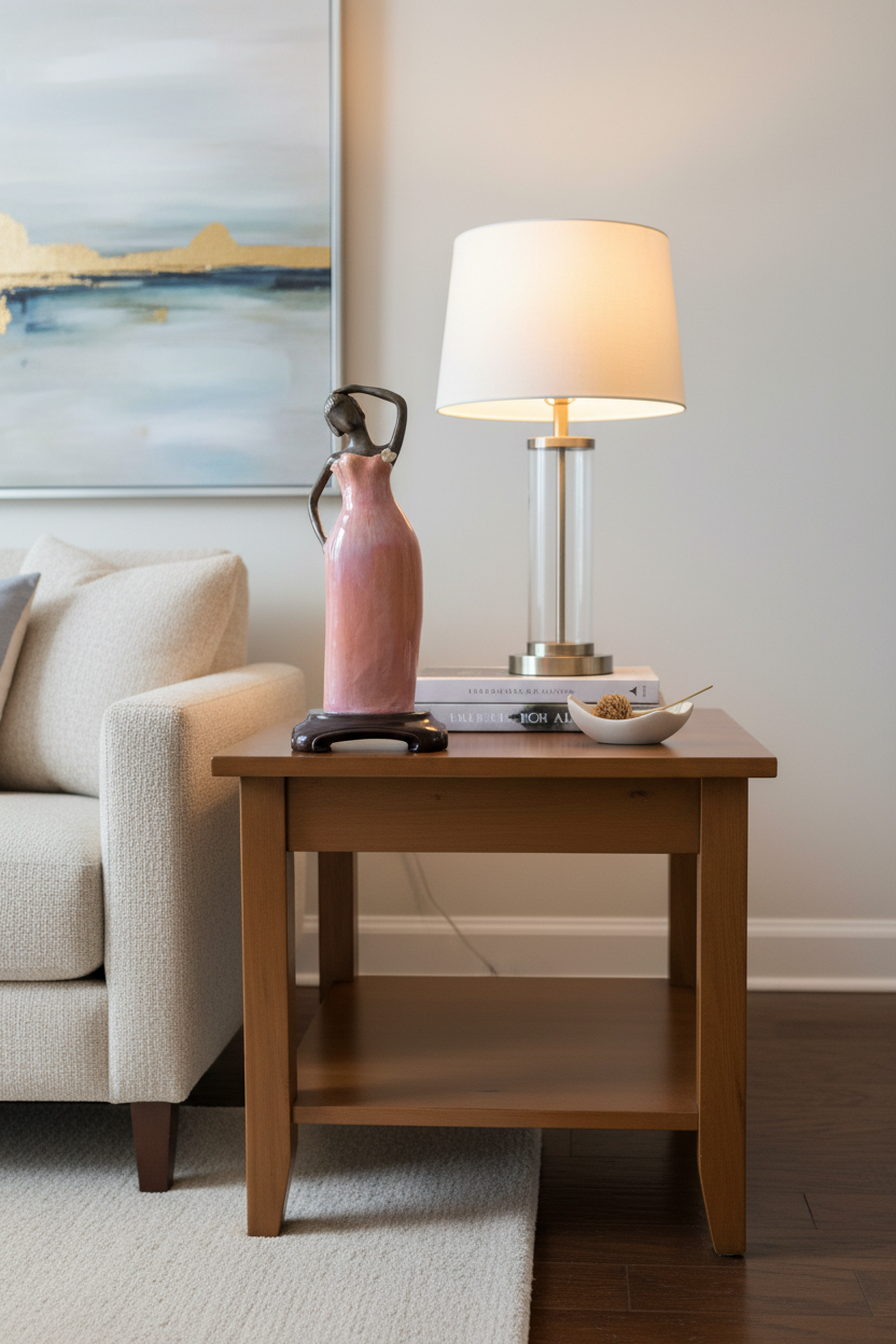 Survivor In Pink – on Wooden Stand
