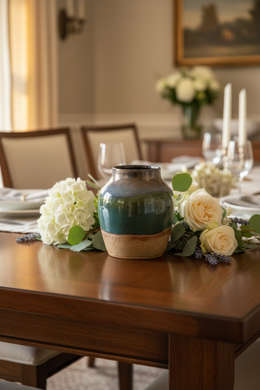 Tide of Serenity Ceramic Vase