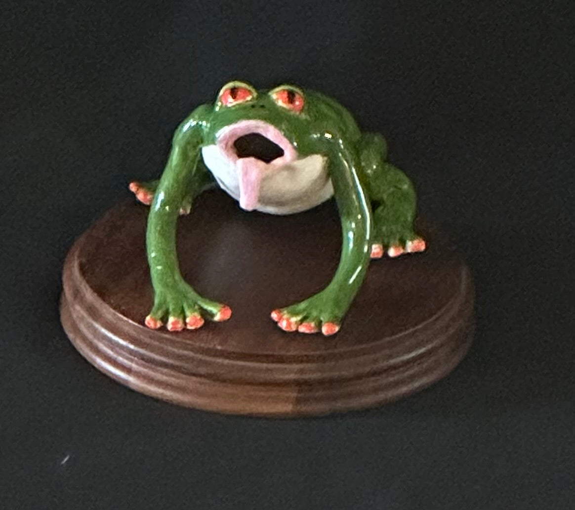 Mr. Froggy — Handcrafted Ceramic Frog Sculpture