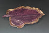 Purple Leaf Platter — Handcrafted Ceramic Art Platter