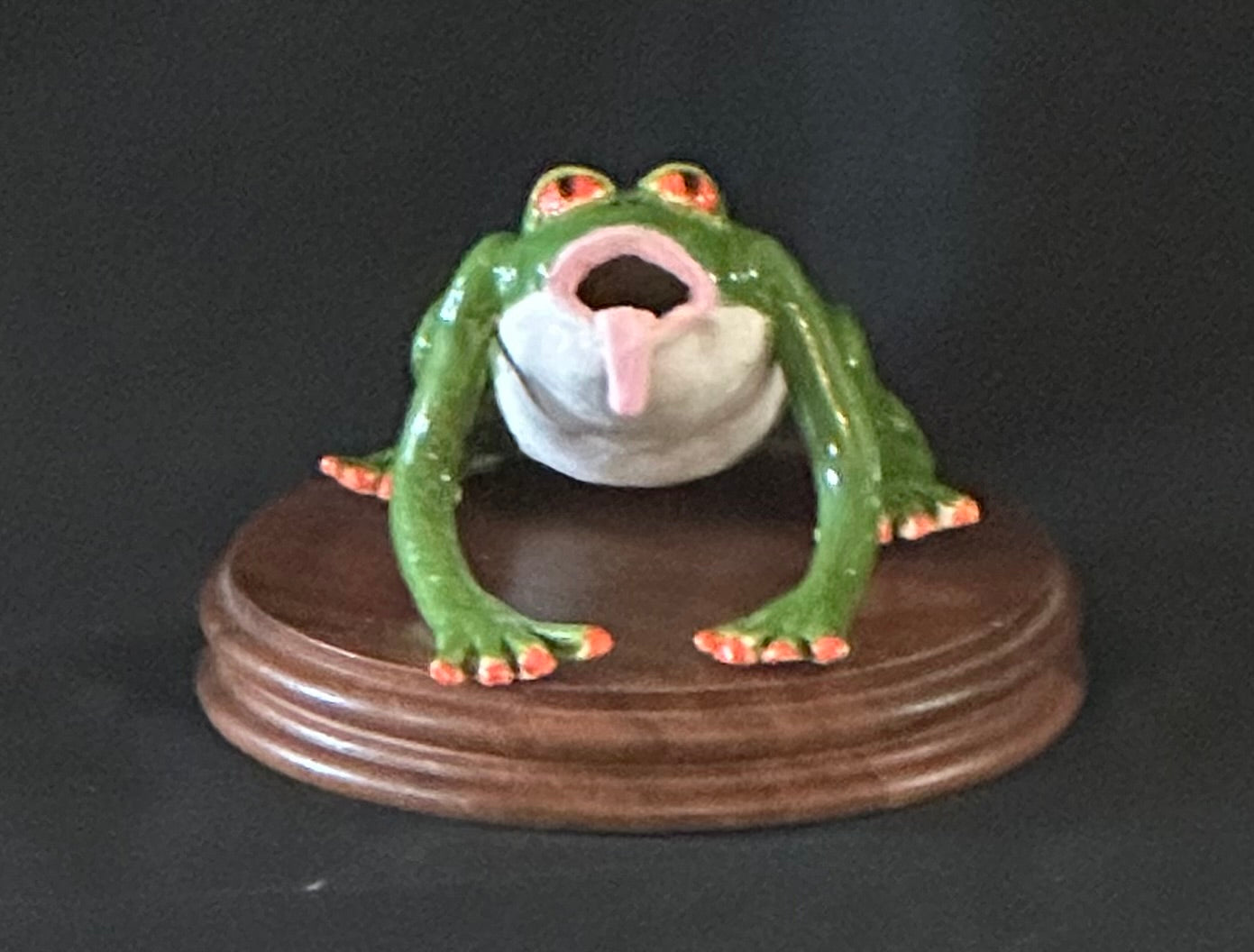 Mr. Froggy — Handcrafted Ceramic Frog Sculpture