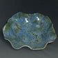 Azure Wave Ceramic Bowl — Handmade & Carved