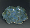 Azure Wave Ceramic Bowl — Handmade & Carved