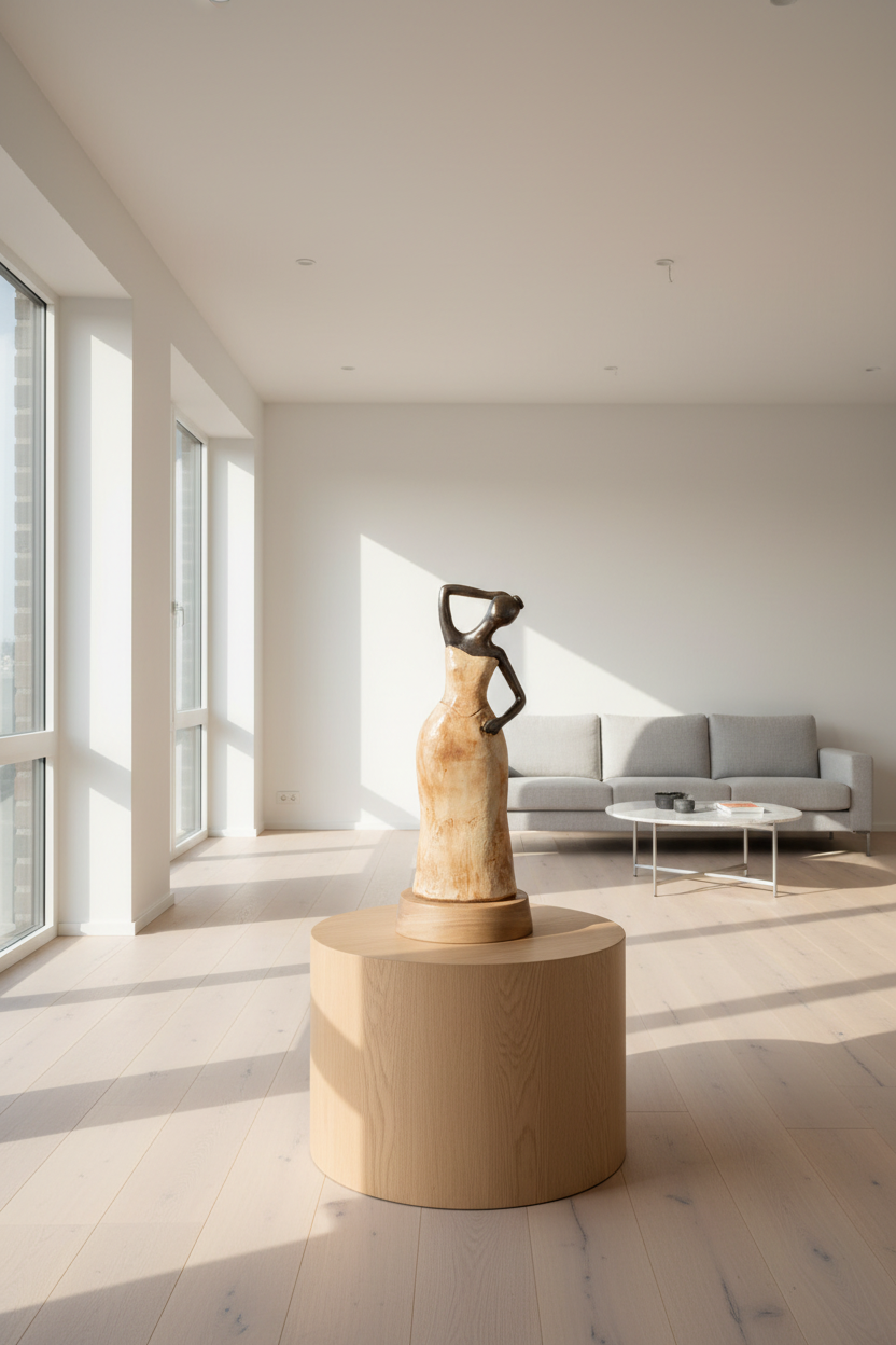 Damsel in Distress — Handcrafted Ceramic Figurative Sculpture