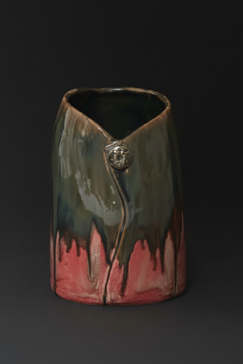 Pink & Green Vase