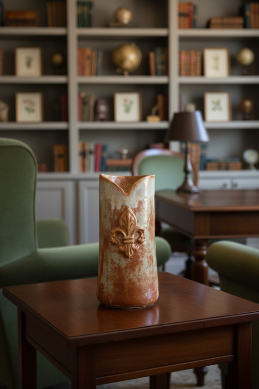 Fleur de Lys-Antique Style Vase