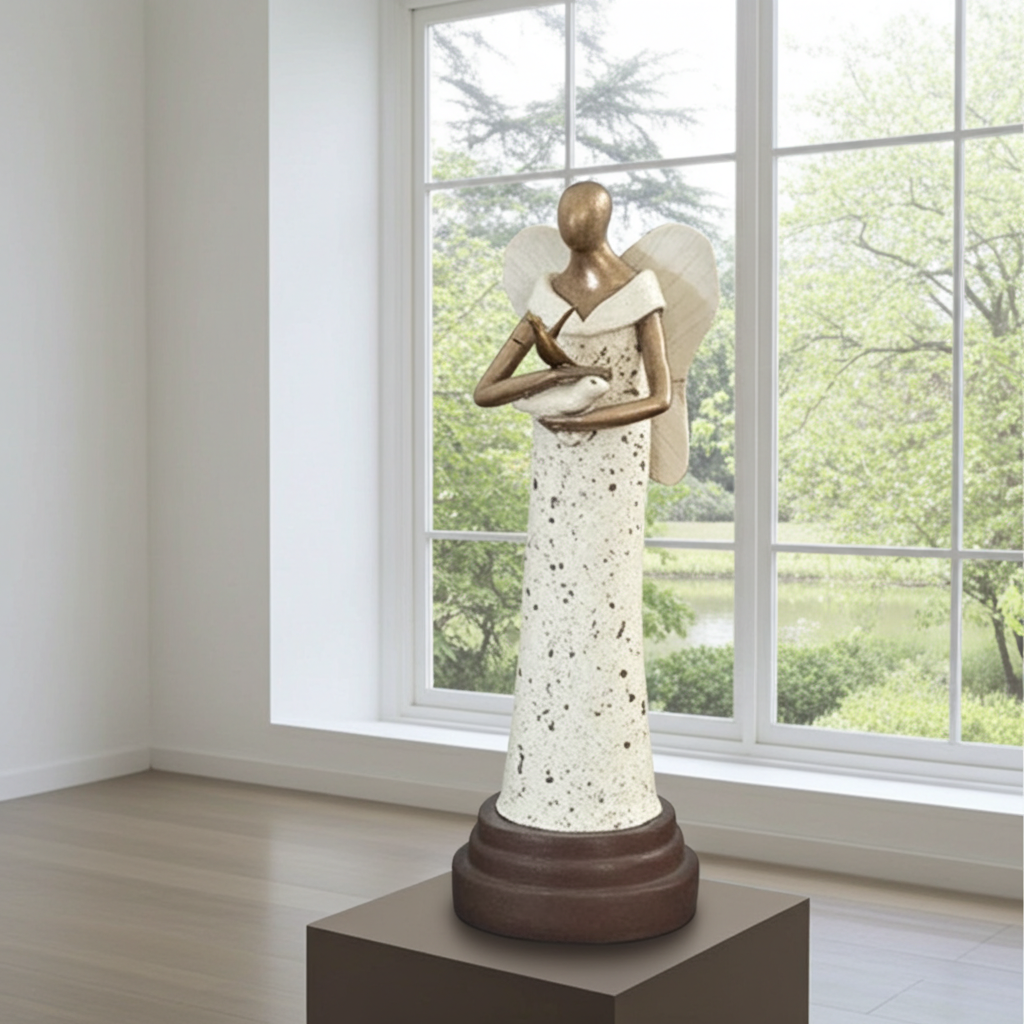 Angel of Peace - Holding Dove